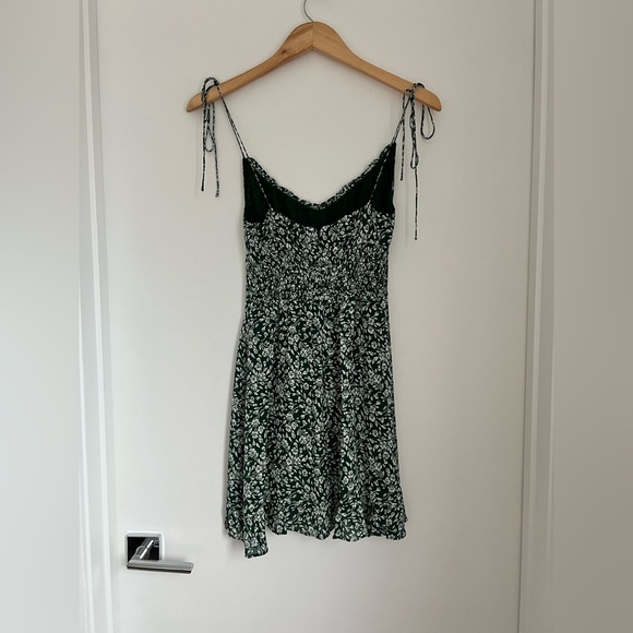 Reformation 2 Esther Green Floral Mini Dress - Picture 7 of 14